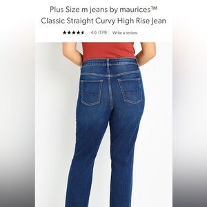 Classic Straight Curvy High Rise m jeans by Maurice’s